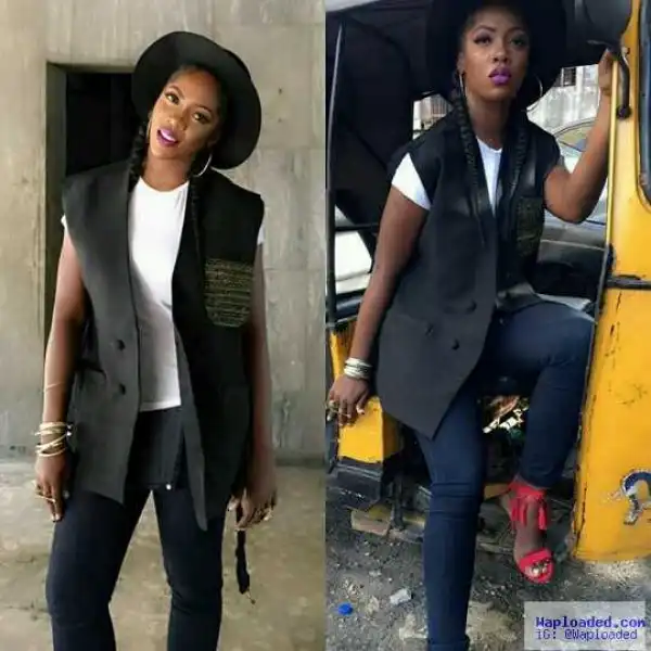 Photo: Singer Tiwa Savage Poses In Keke